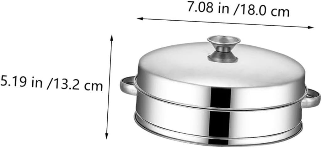 Stainless Steel Chinese Steamer Basket with Handle for Home Kitchen Steaming - Dim Sum Steamer for Food Supply