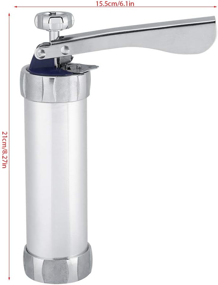 Stainless Steel Cookie Press Gun Kit with 20 Baking Discs for Christmas, Parties, Birthdays, and Anniversaries