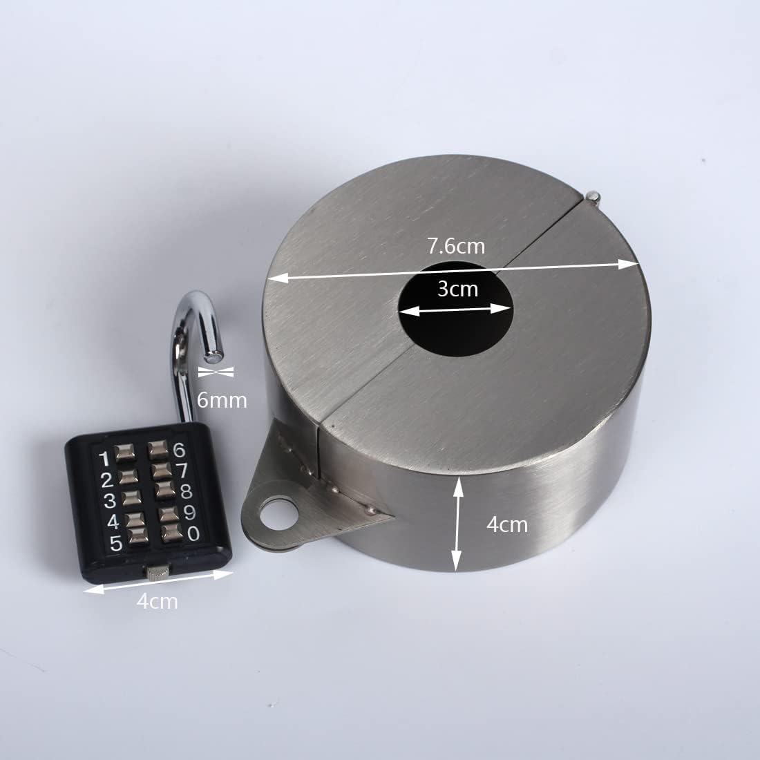 Stainless Steel Door Knob Lock Cover for Childproofing Apartments, Prevents Access to Keyhole without Drilling - Ideal for Evictions