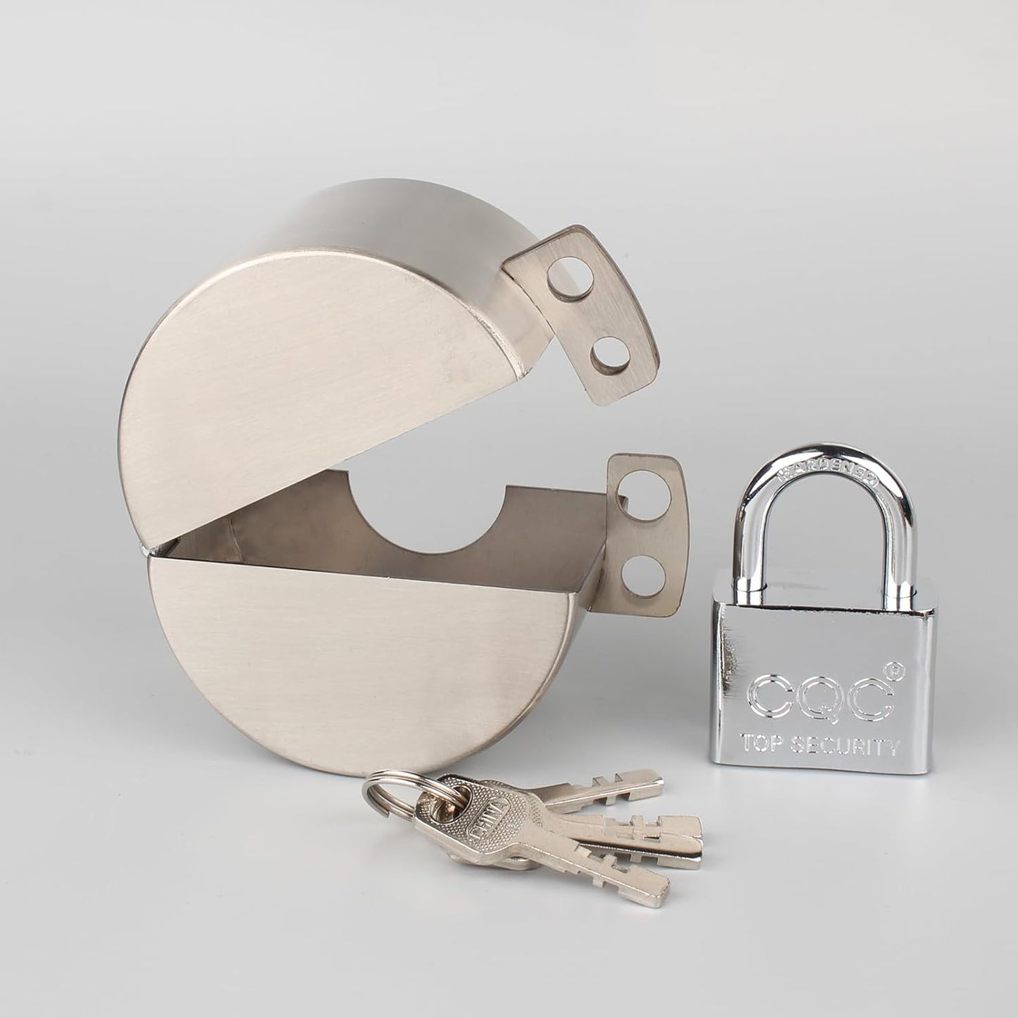 Stainless Steel Door Knob Lockout Device with Padlock for Child Safety