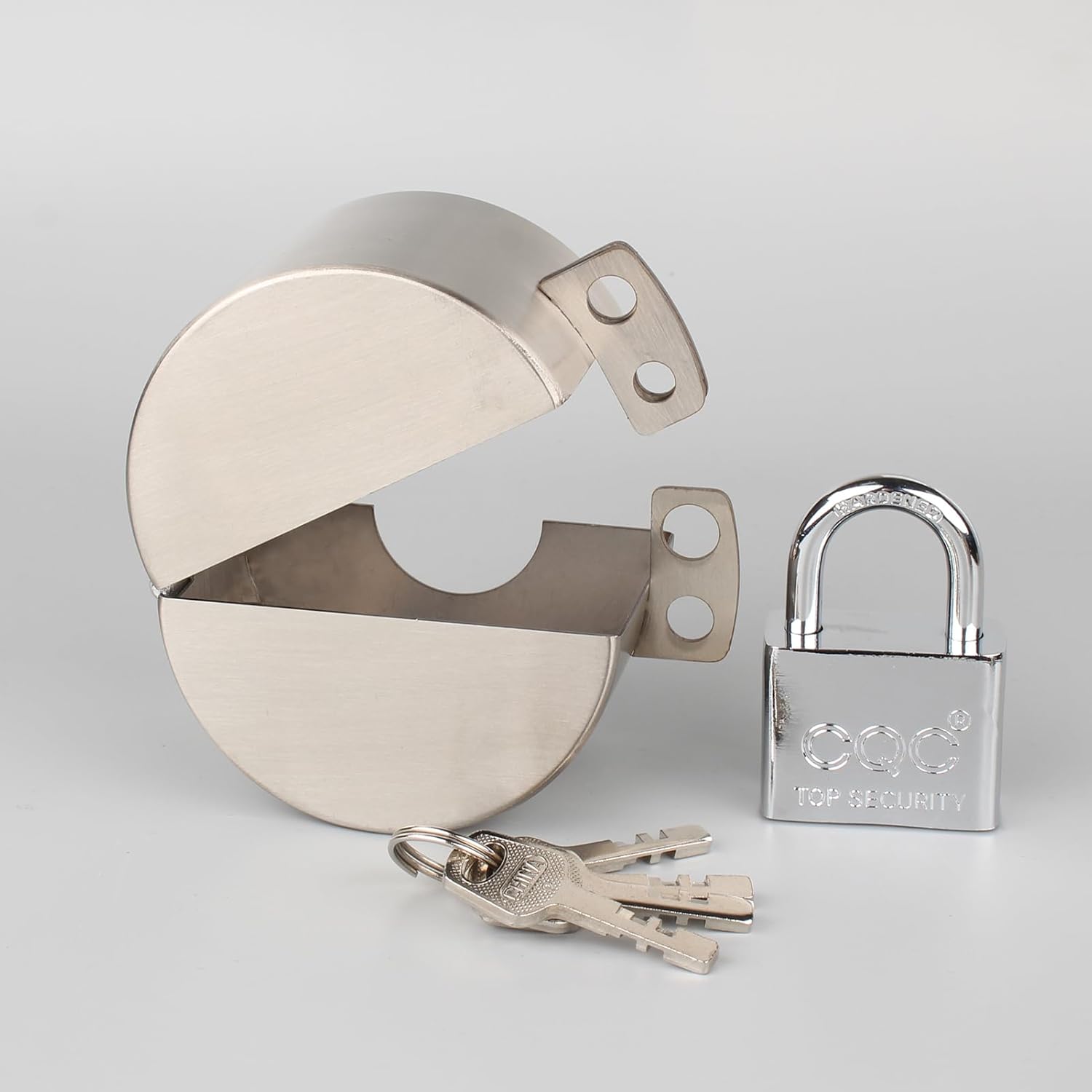 Stainless Steel Door Knob Lockout Device with Padlock for Child Safety
