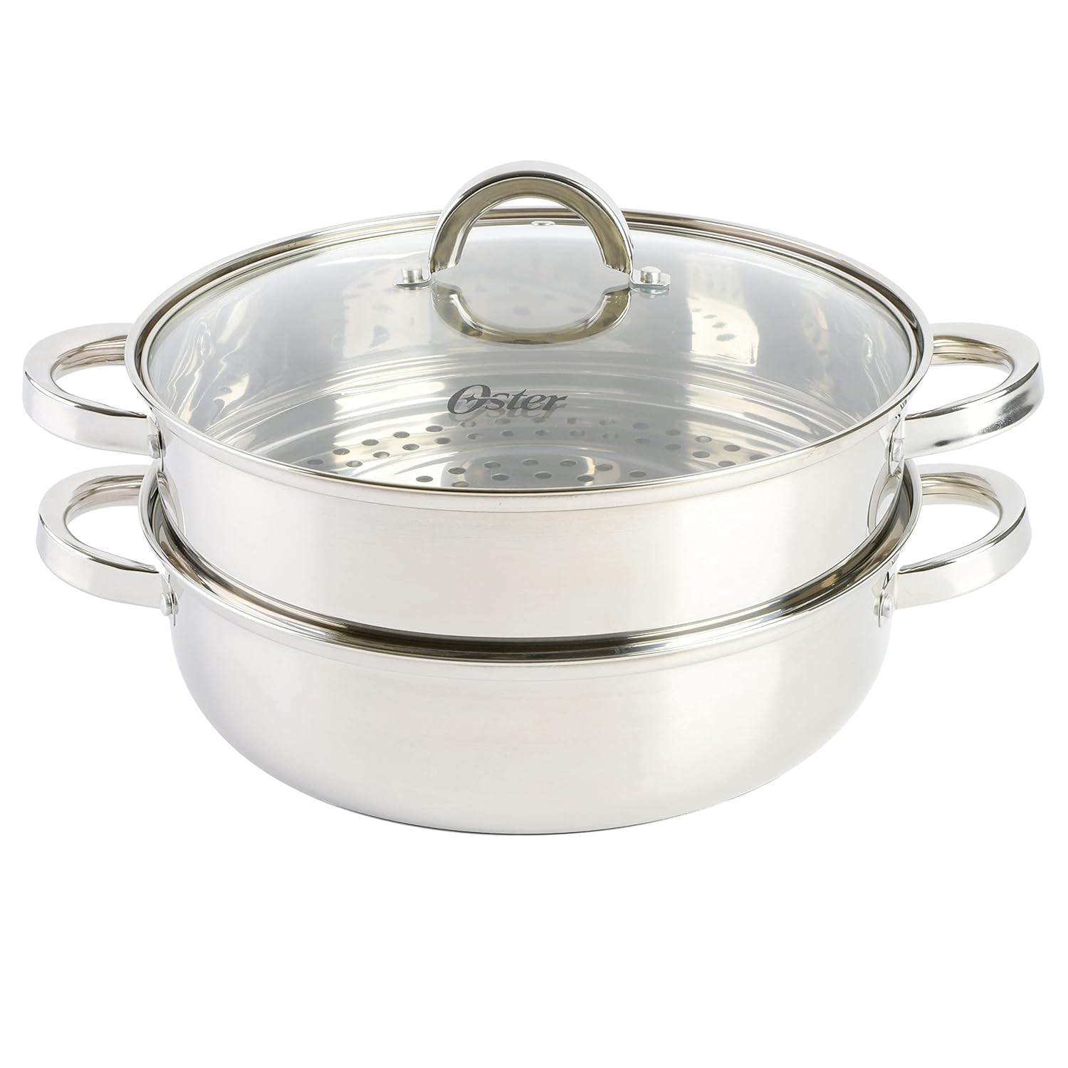 Stainless Steel Dutch Oven Cassole with Steamer Basket - 6 Qt by Oster Sangerfield
