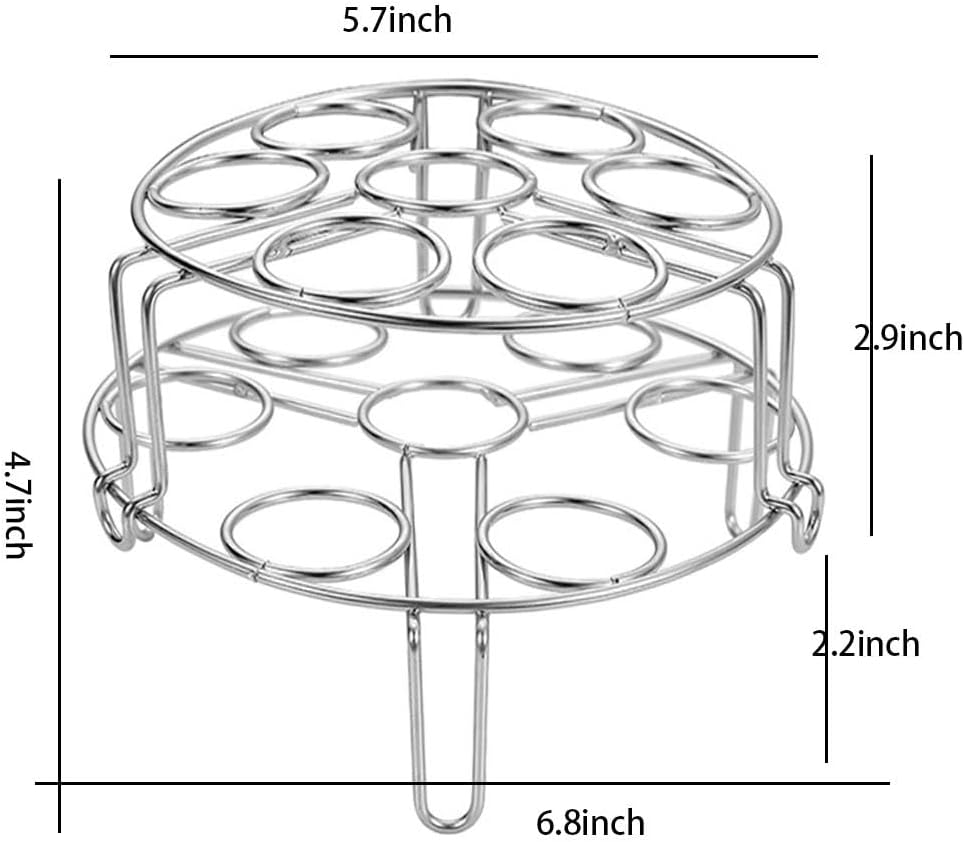 Stainless Steel Egg Steamer Rack Holder Trivet Basket Stand for Steaming (Small)