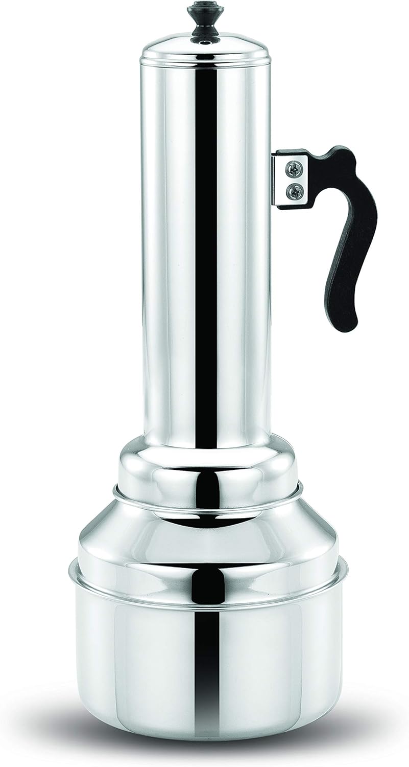 Stainless Steel Expresso Puttu Kudam/Maker - Durable and Efficient Traditional Indian Cookware