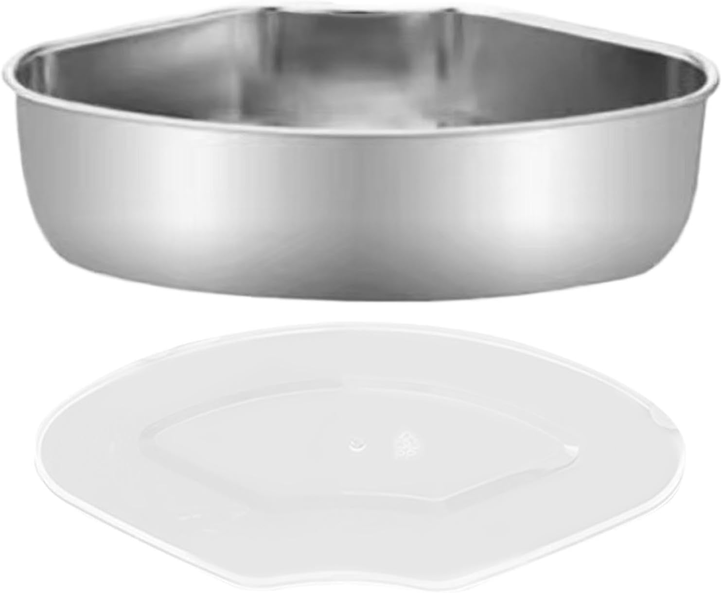 Stainless Steel Fan-Shaped Steamer Basket Tray - 5.98x3.54 inch Insert Pot Food Holder with Lid for Rice & Breakfast Cooking