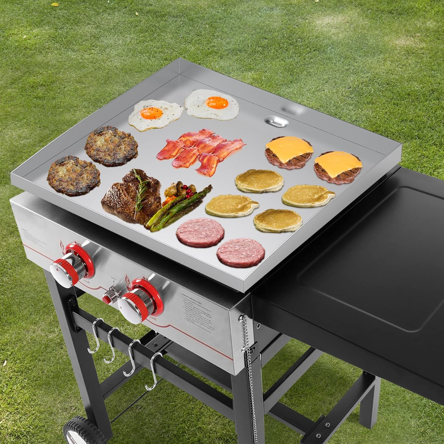 Stainless Steel Flat Top Griddle Replacement for Royal Gourmet Regal GB2000 Gas Grill