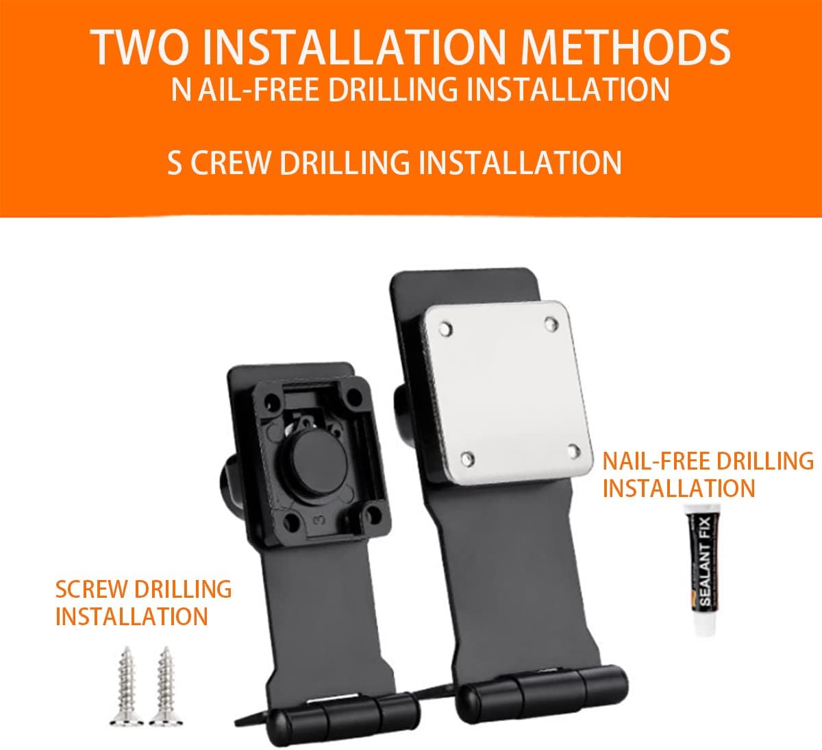 Stainless Steel Flip Latch Heavy Duty Hasp Safety Lock for Double Doors - 3mm Thick, Brushed Nickel Finish - Ideal for Windows, Barns, Closets, and Garages - 3 Inch, 1 Piece