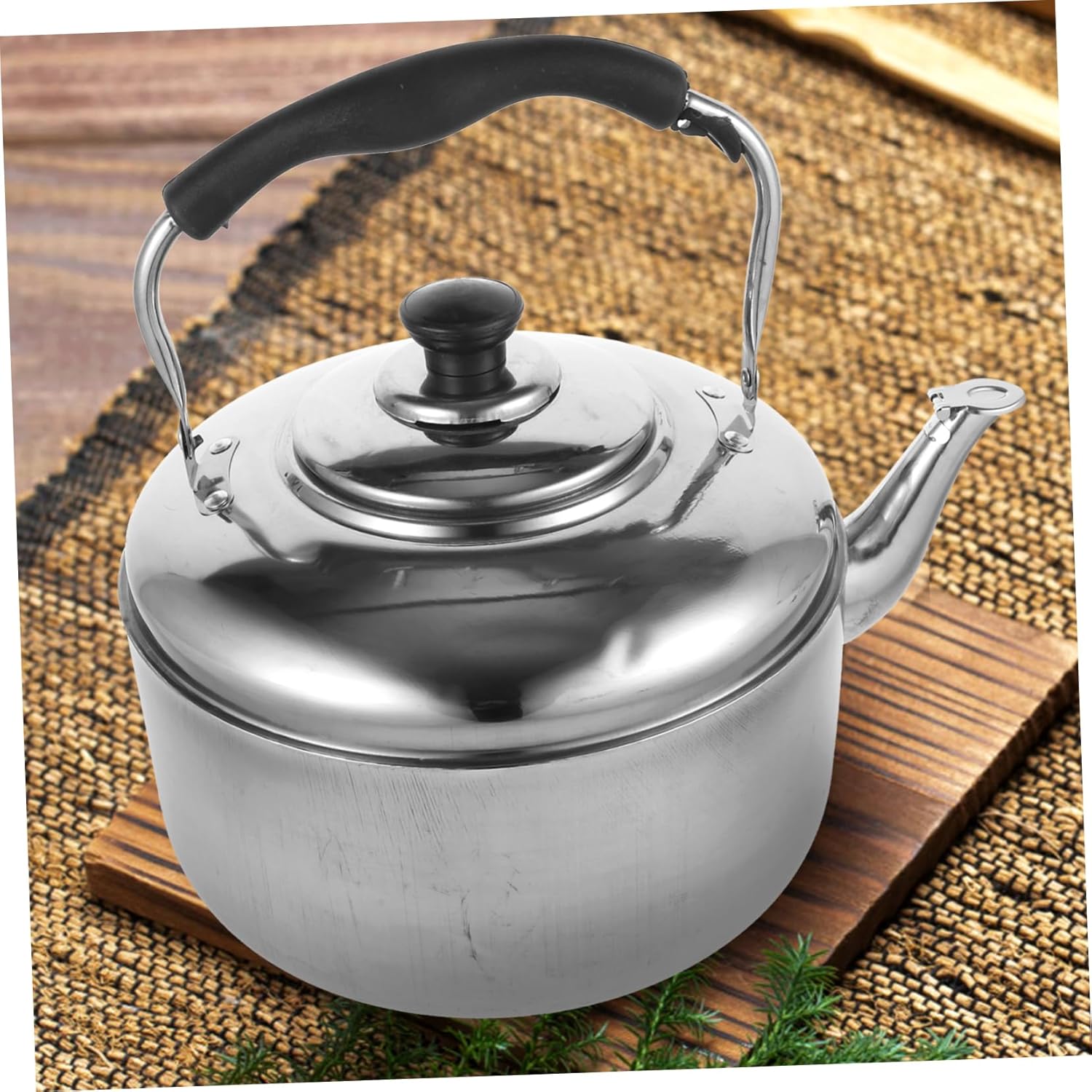Stainless Steel Foldable Electric Tea Kettle for Camping and Gas Stove