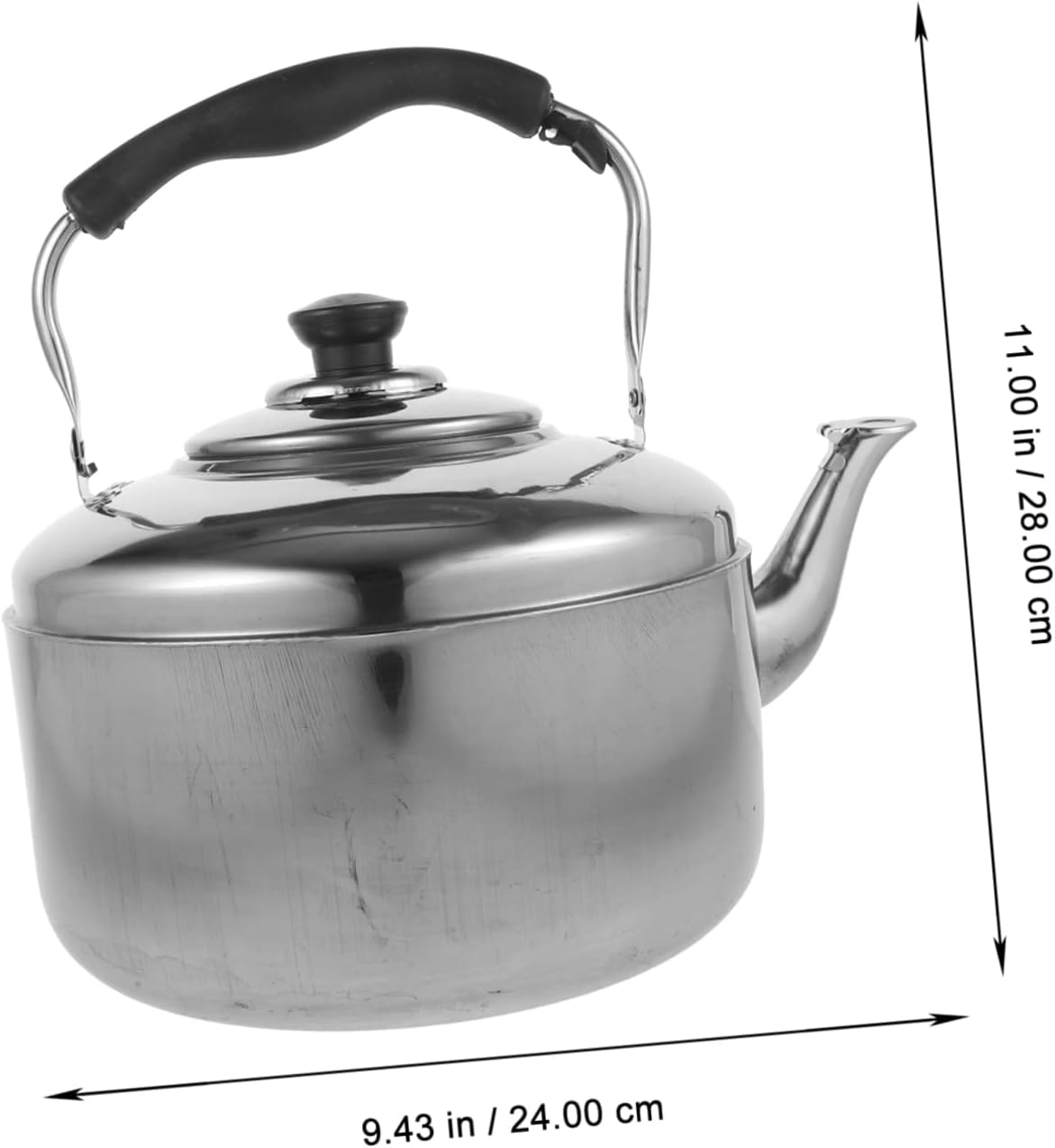 Stainless Steel Foldable Electric Tea Kettle for Camping and Gas Stove