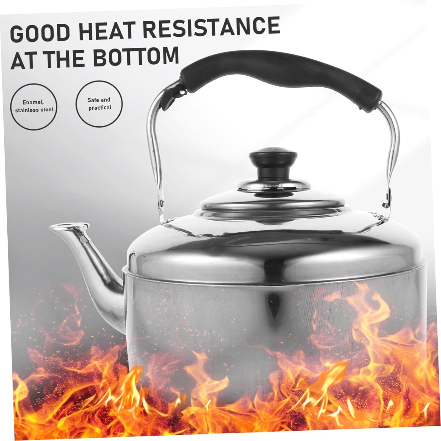 Stainless Steel Foldable Electric Tea Kettle for Camping and Gas Stove