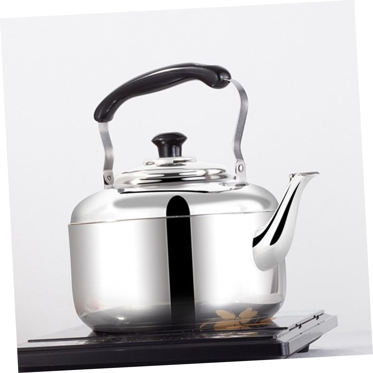 Stainless Steel Foldable Electric Tea Kettle for Camping and Gas Stove
