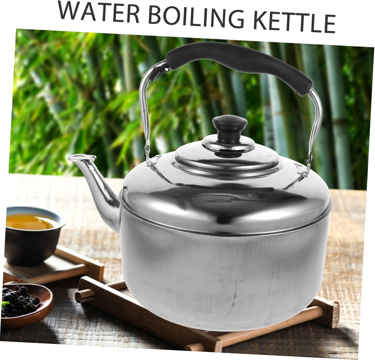 Stainless Steel Foldable Electric Tea Kettle for Camping and Gas Stove