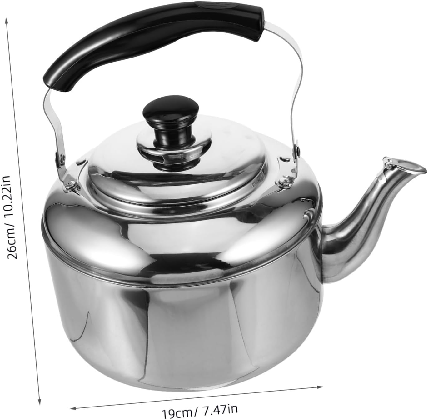 Stainless Steel Foldable Whistling Kettle with Infuser - Vintage Tea Pot for Camping and Home Use