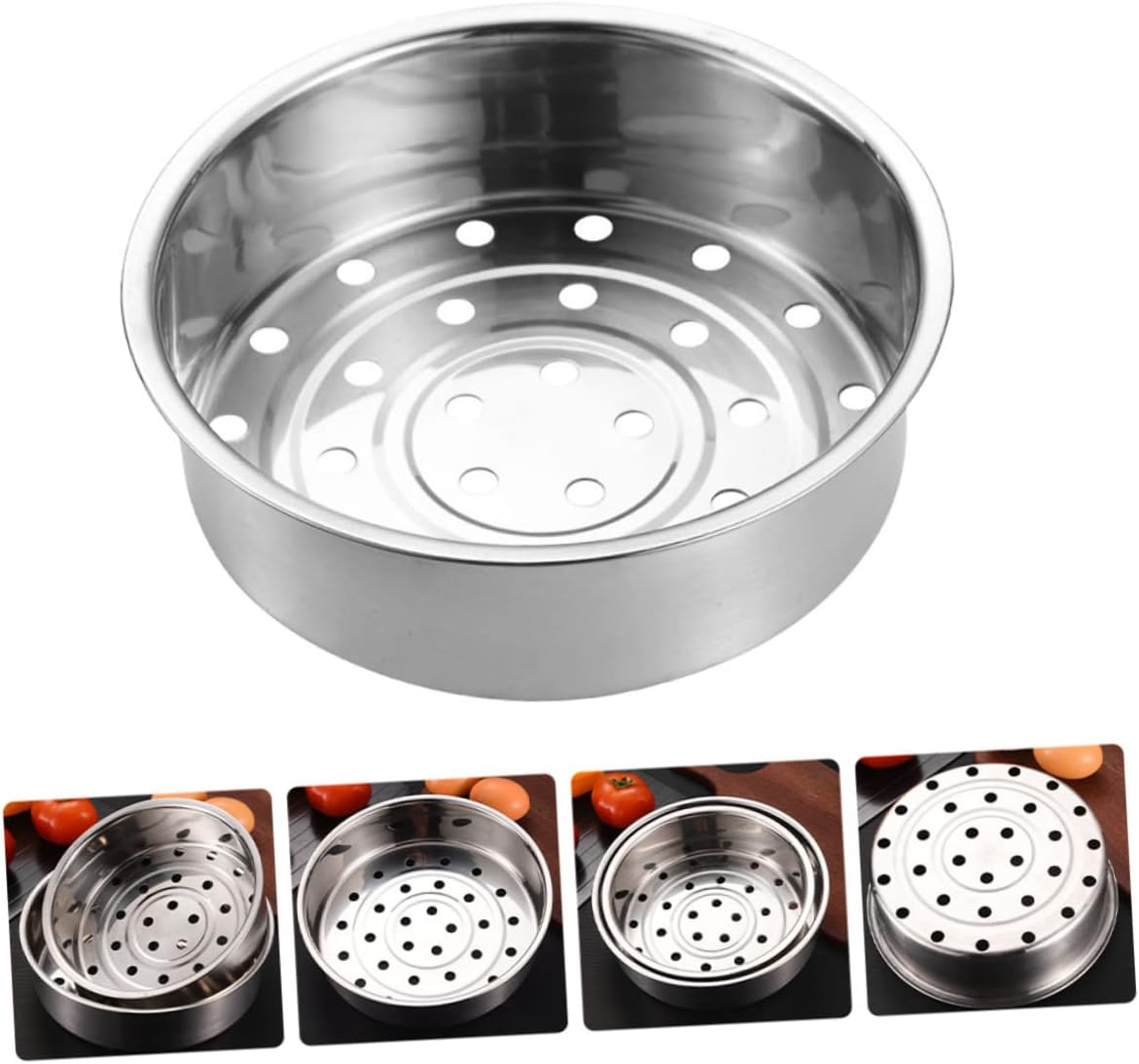 Stainless Steel Folding Bun Steamer Basket for Hot Vegetable and Fruit Juicing in Microwave or Canning