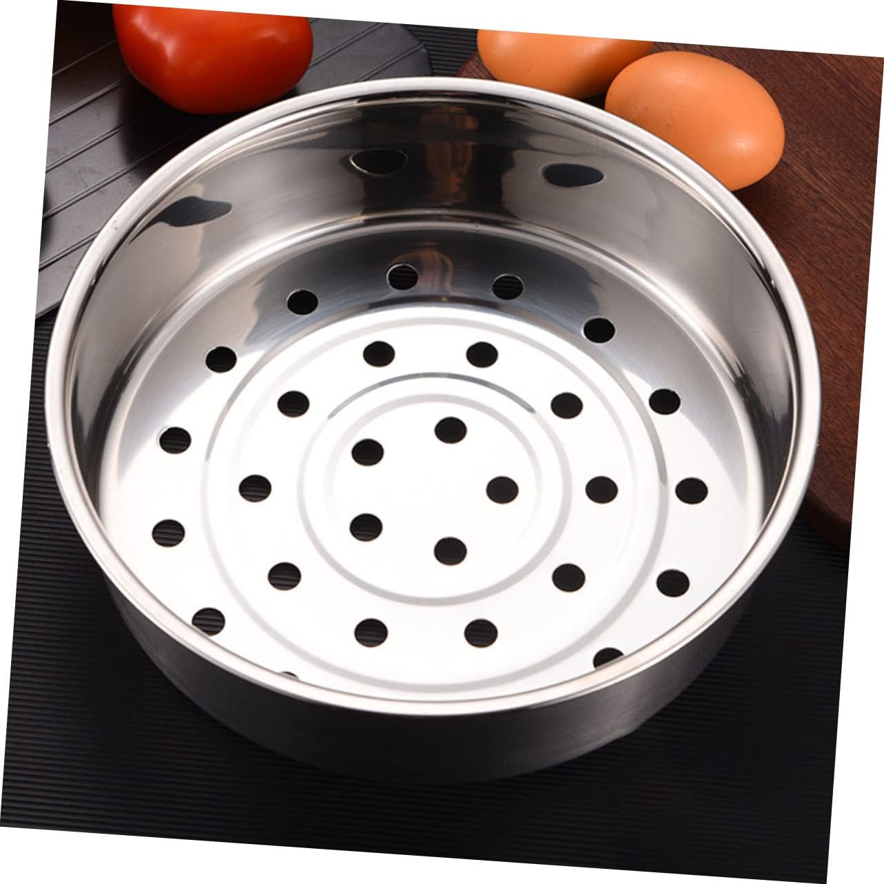 Stainless Steel Folding Bun Steamer Basket for Hot Vegetable and Fruit Juicing in Microwave or Canning