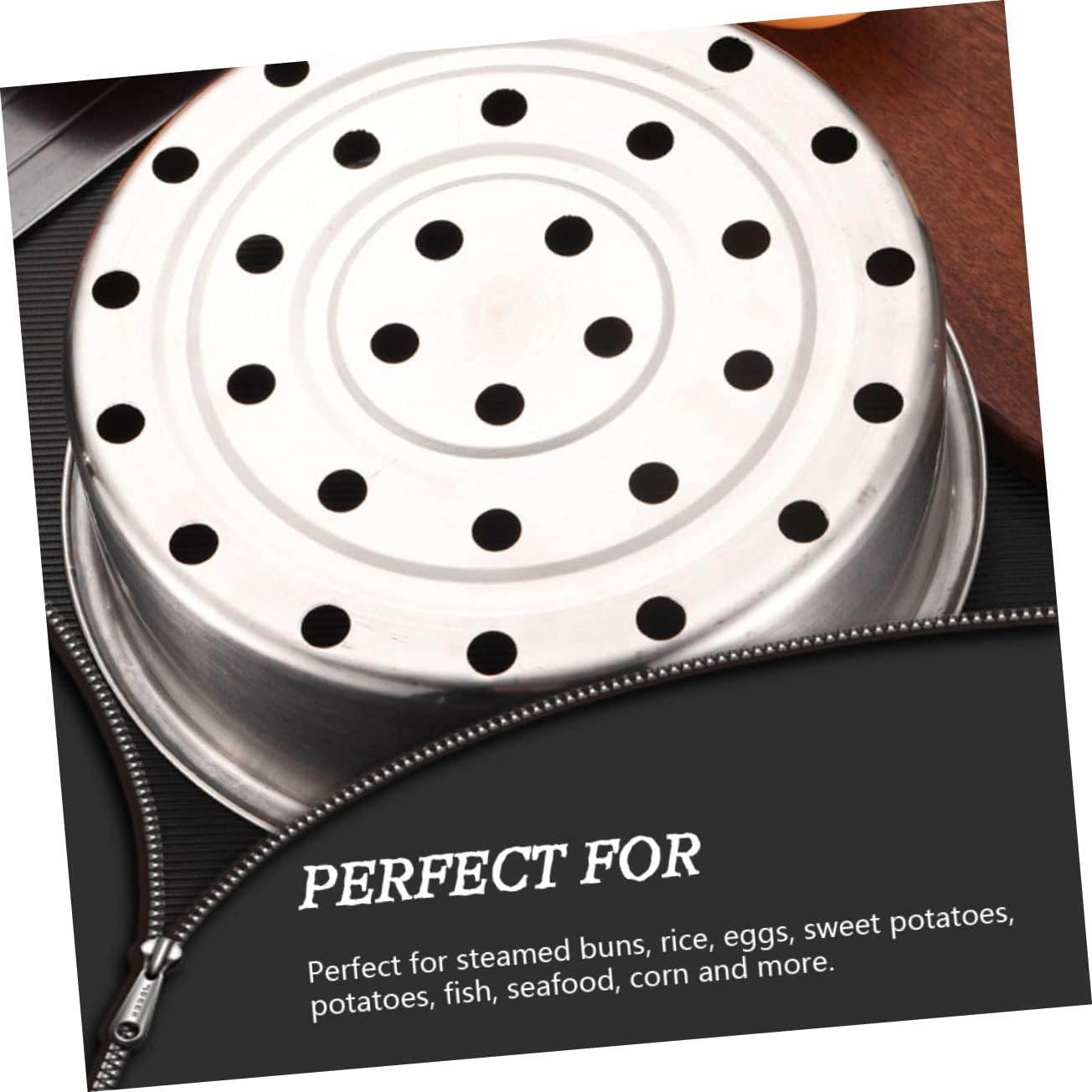 Stainless Steel Folding Bun Steamer Basket for Hot Vegetable and Fruit Juicing in Microwave or Canning