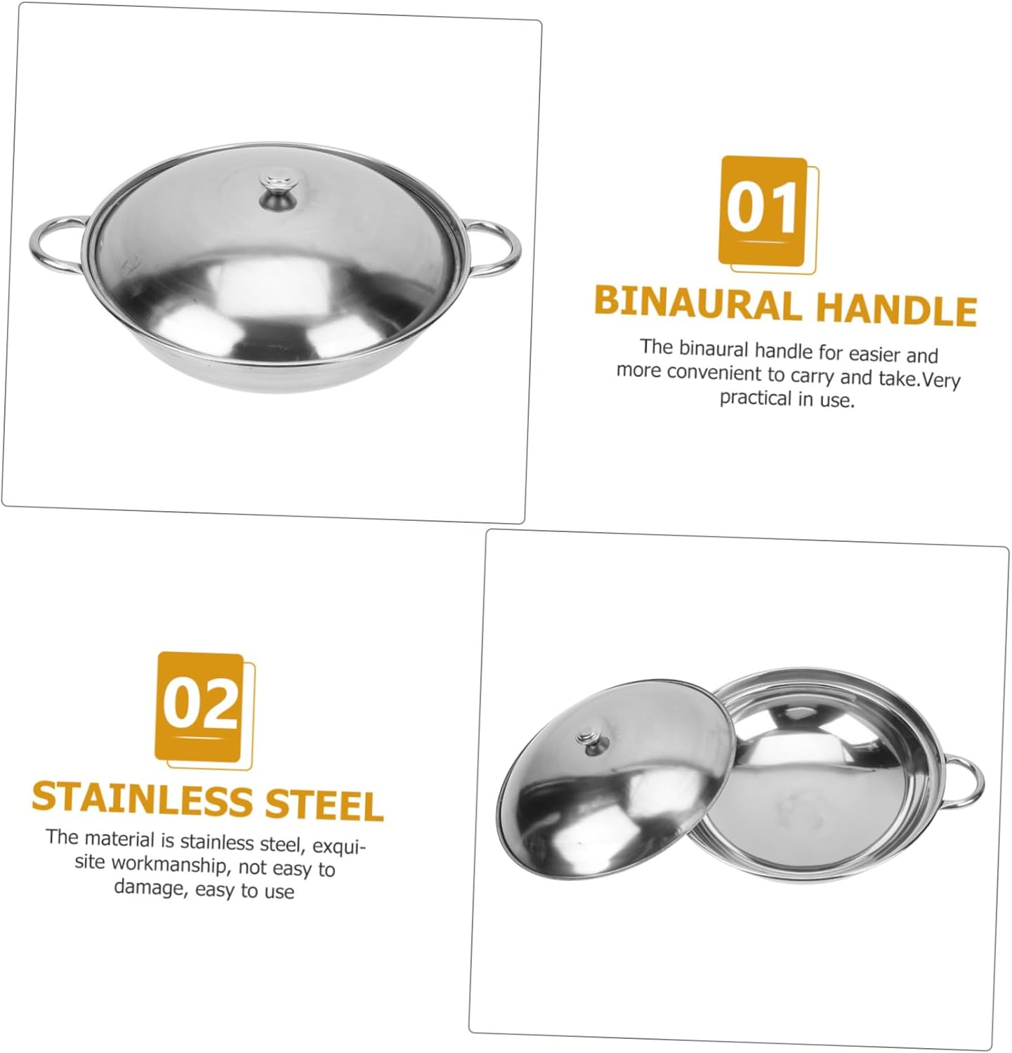 Stainless Steel Griddle Cookware Set for Everyday Home Cooking