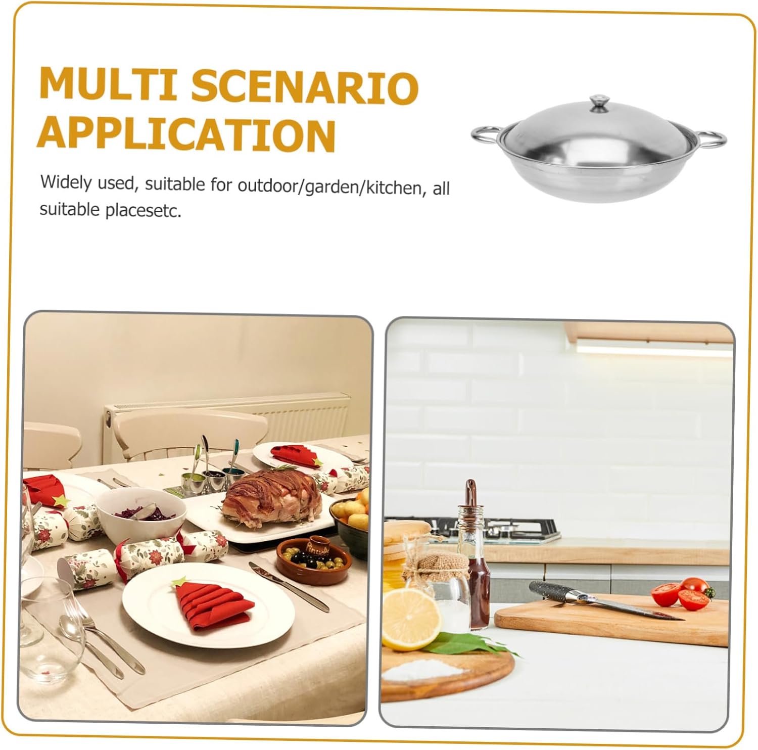 Stainless Steel Griddle Cookware Set for Everyday Home Cooking