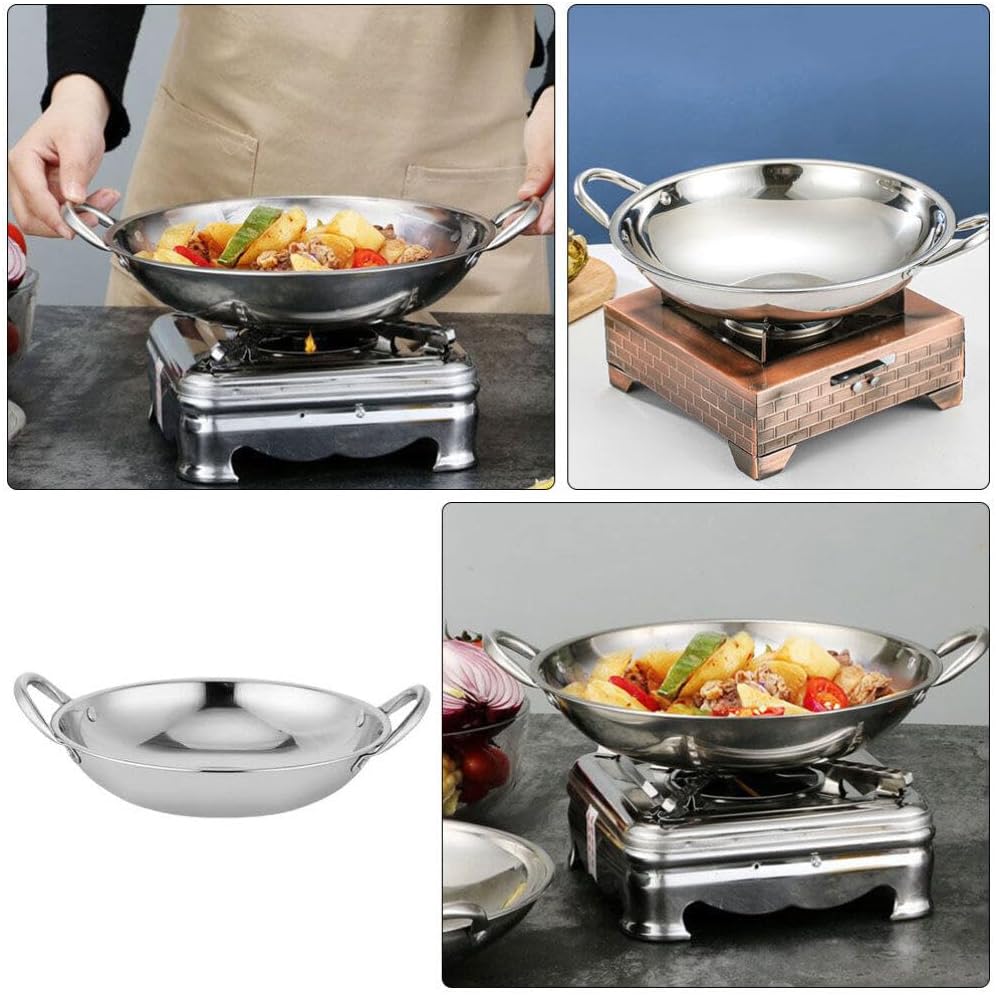 Stainless Steel Griddle Small Pot Set for Household Cooking - Metal Pans for Cookware and Kitchen Tools
