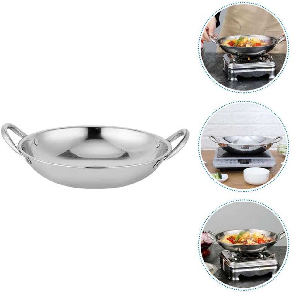 Stainless Steel Griddle Small Pot Set for Household Cooking - Metal Pans for Cookware and Kitchen Tools