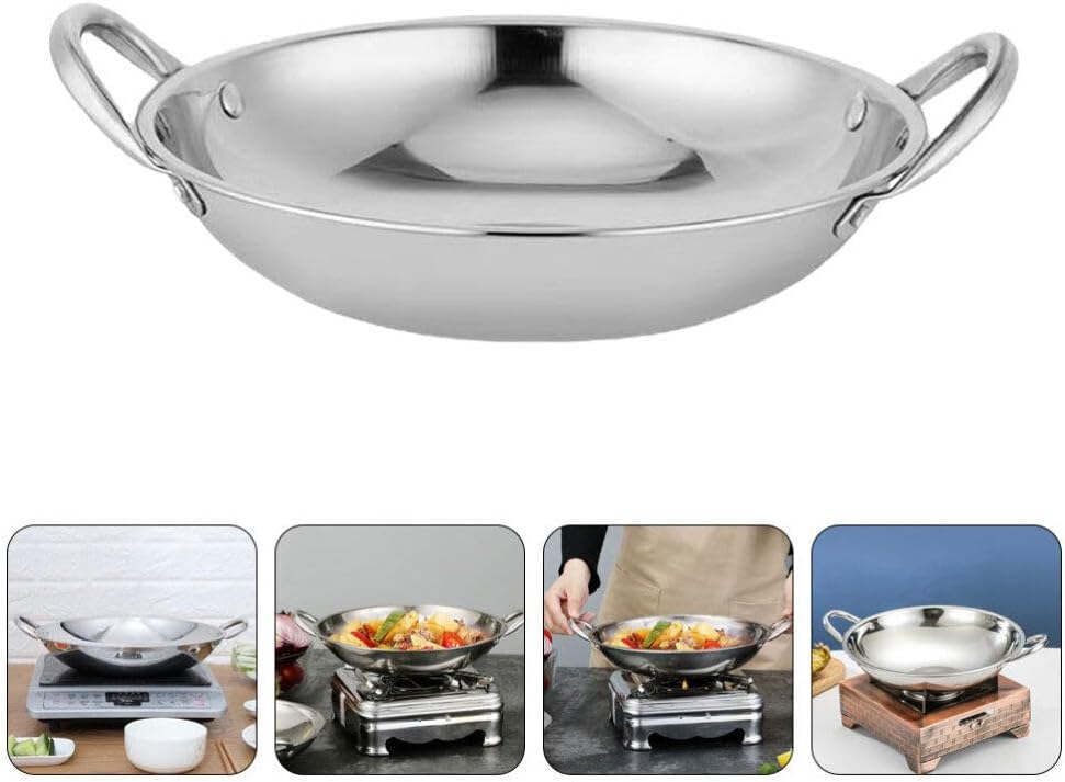 Stainless Steel Griddle Small Pot Set for Household Cooking - Metal Pans for Cookware and Kitchen Tools