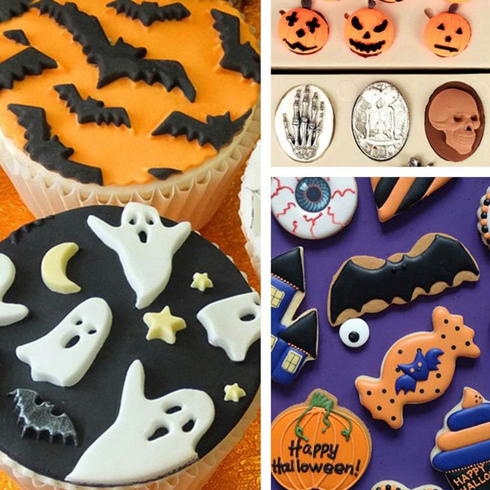 Stainless Steel Halloween Bat Cookie Cutter Set - 3 Piece Biscuit Cutters by KSPOWWIN