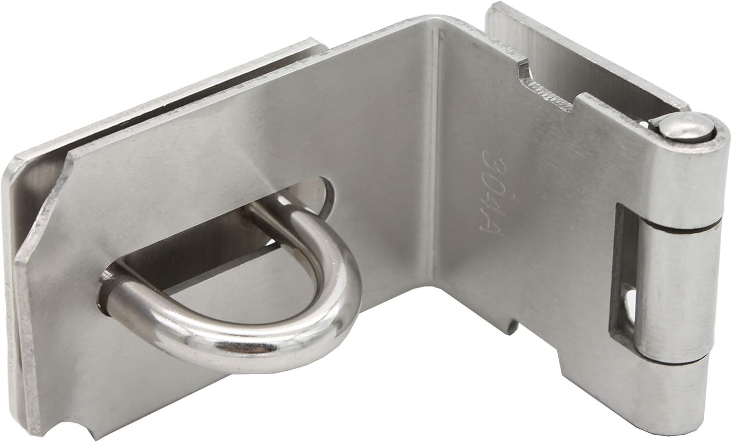 Stainless Steel Heavy Duty 90 Degree Door Hasp Latch for Push/Sliding/Barn Door Security