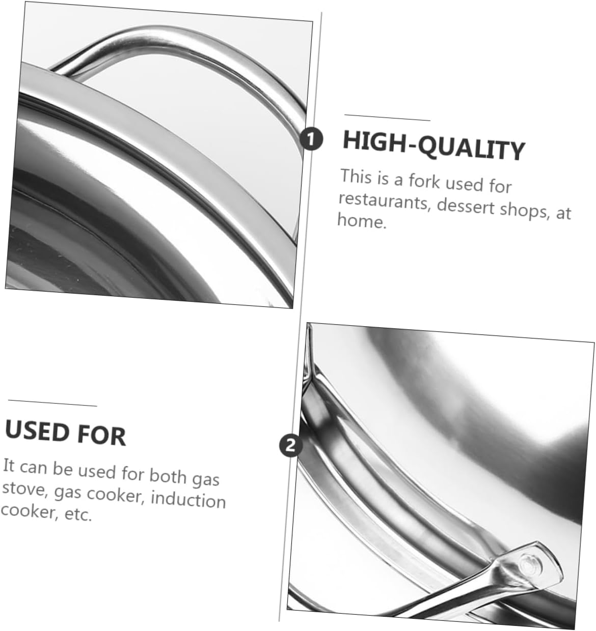 Stainless Steel Hot Pot Frying Pan with Dual-Sided Cookware and Steamer - Electric Pressure Cooker for Kitchen Gadget