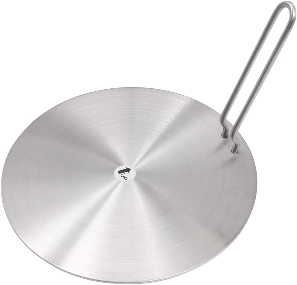 Stainless Steel Induction Heat Diffuser Plate with 20cm Separable Handle