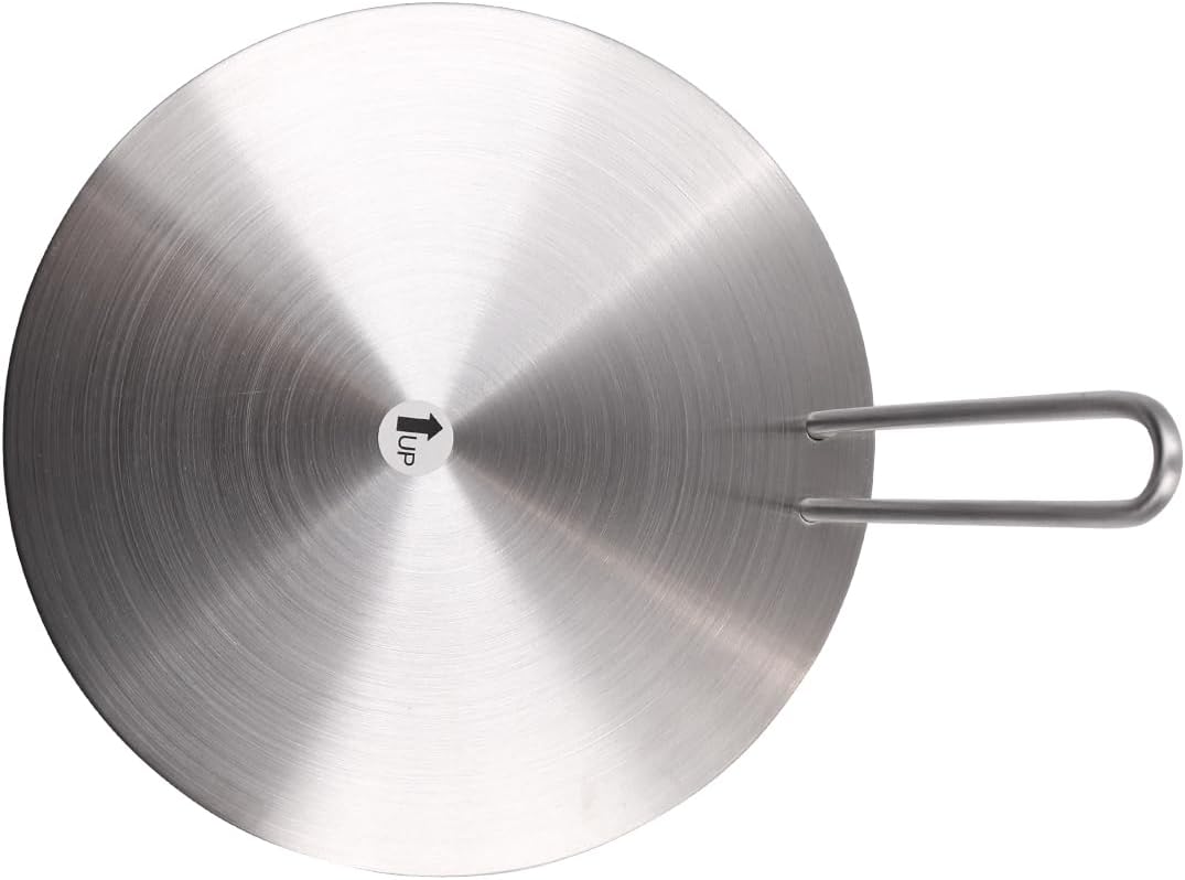 Stainless Steel Induction Heat Diffuser Plate with 20cm Separable Handle