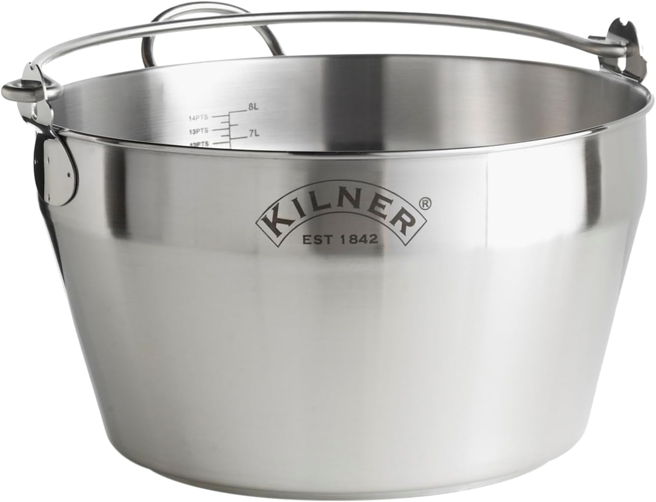 Stainless Steel Kilner Jam Pan for Preserving - Silver Color