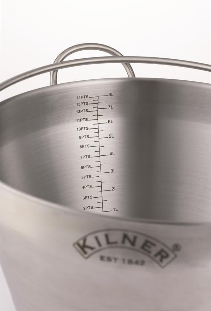 Stainless Steel Kilner Jam Pan for Preserving - Silver Color