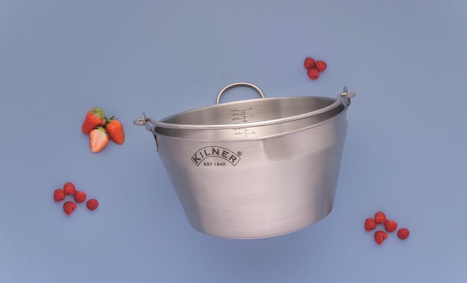 Stainless Steel Kilner Jam Pan for Preserving - Silver Color