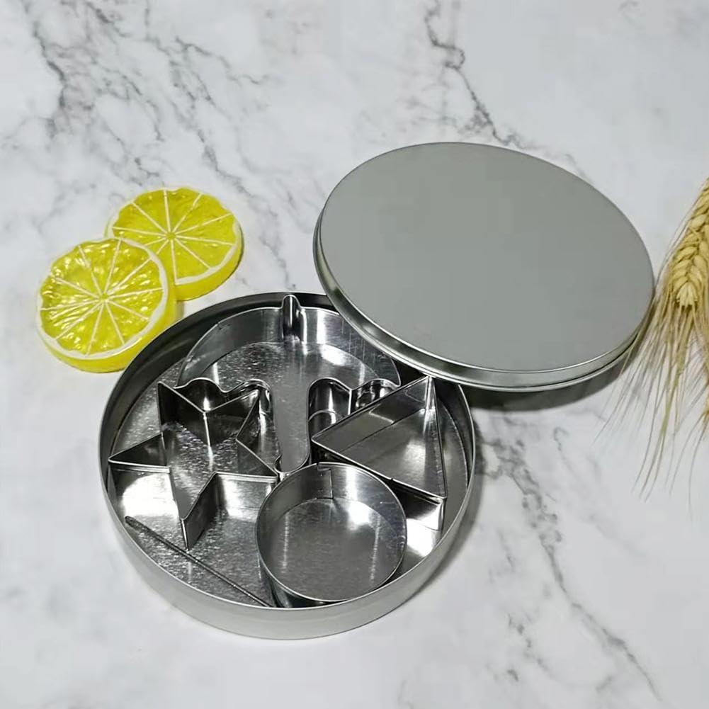 Stainless Steel Korean Sugar Candy & Biscuit Making Tools with Needle, Various Shapes for New Year Party Baking