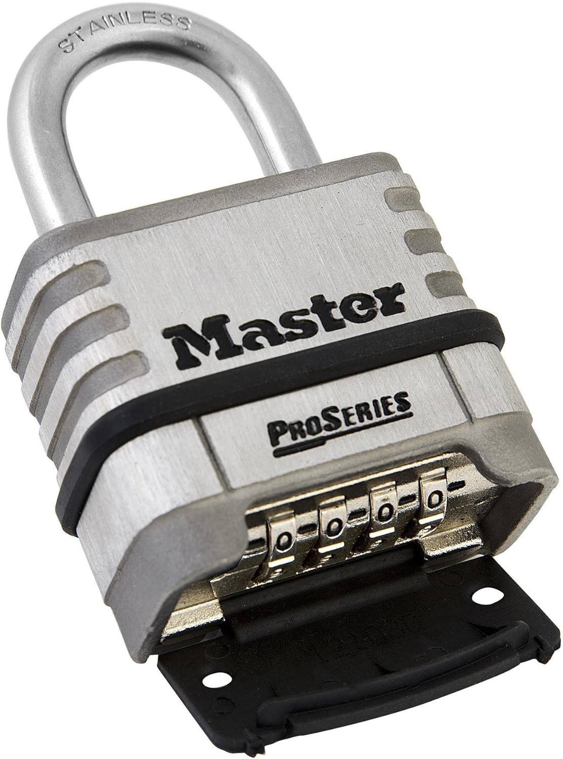 Stainless Steel Master Lock 1174D Padlock - 1.5" x 2.2" x 3" - Heavy Duty Security Solution - WildKart