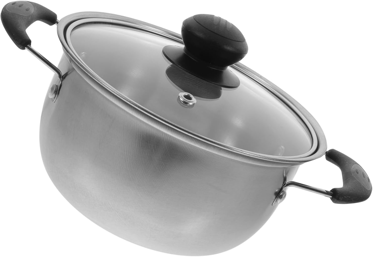 Stainless Steel Milk Pot with Strainer, Multipurpose Large Cooking Pot for Soup, Sauce, Butter - 16c Capacity