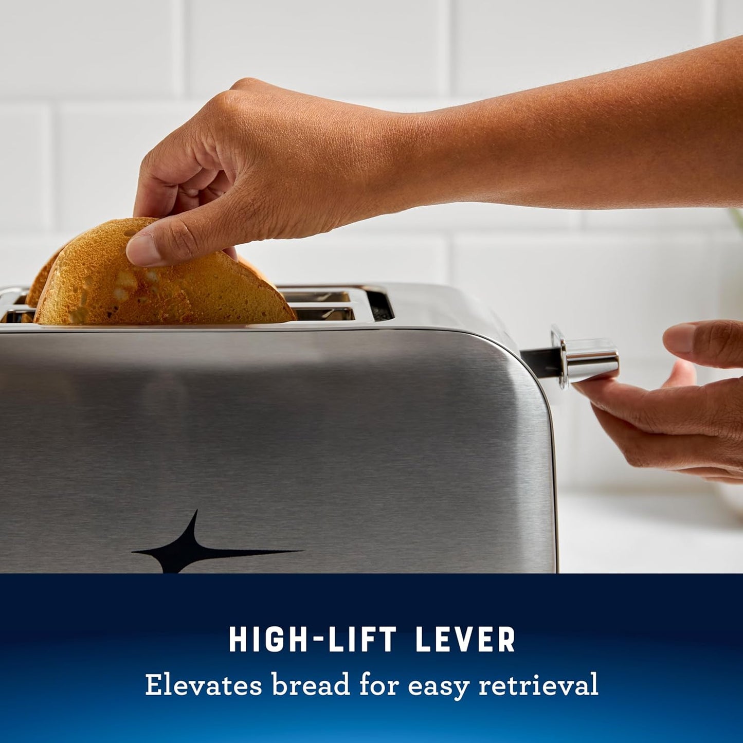 Stainless Steel Oster 2-Slice Toaster with Extra Wide Slots for Easy Toasting