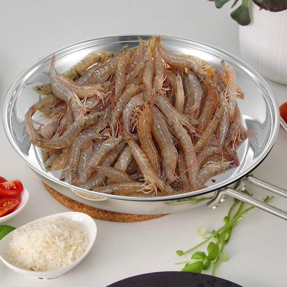 Stainless Steel Pan Steamer Basket Insert for Pressure Cooker - 33cm, Food Steaming Rack with Holes, Canner Rack and Dumpling Plate