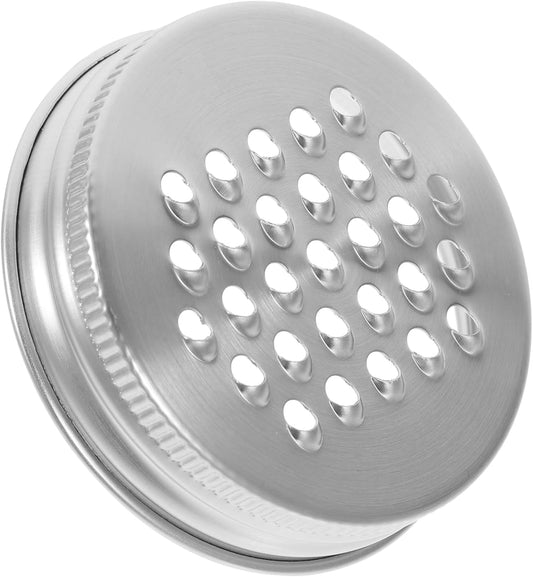 Stainless Steel Regular Mouth Mason Jar Grater Lid - Versatile Shredder for Cheese and Vegetables