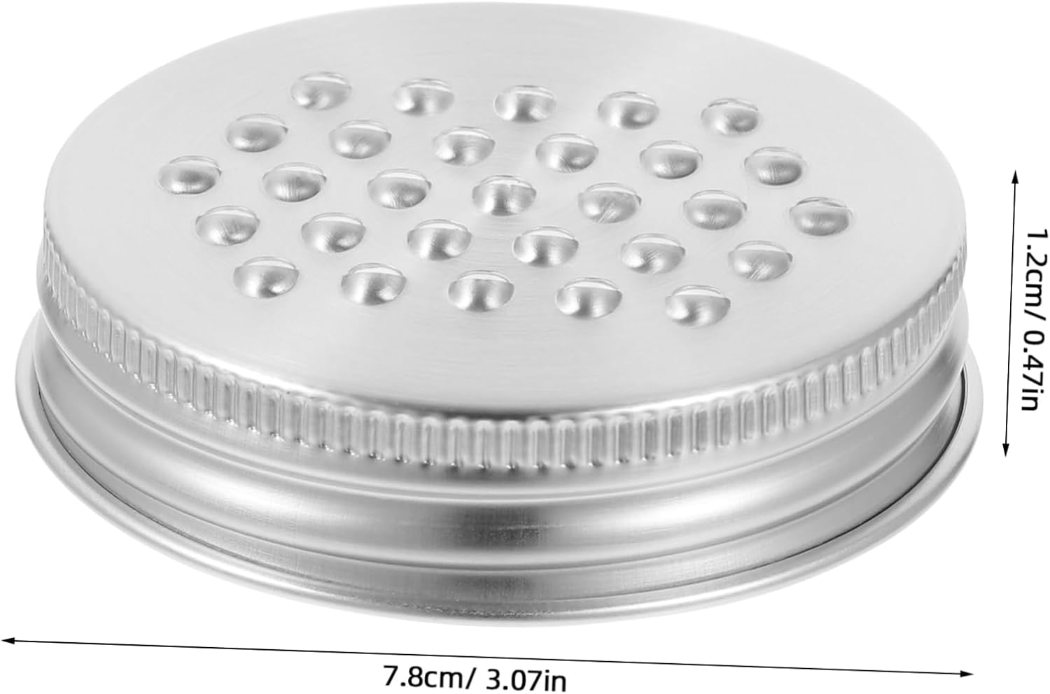 Stainless Steel Regular Mouth Mason Jar Grater Lid - Versatile Shredder for Cheese and Vegetables