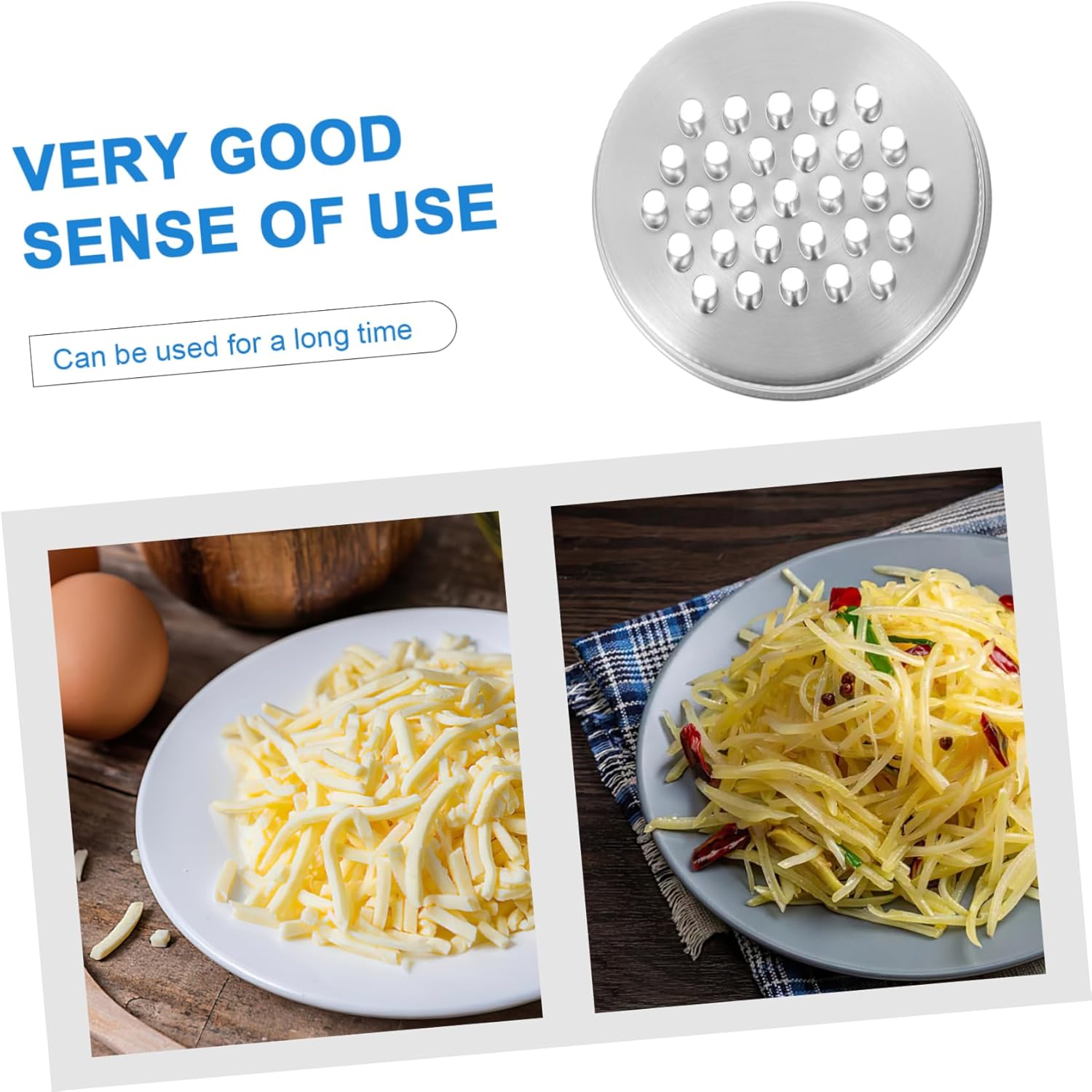 Stainless Steel Regular Mouth Mason Jar Grater Lid - Versatile Shredder for Cheese and Vegetables