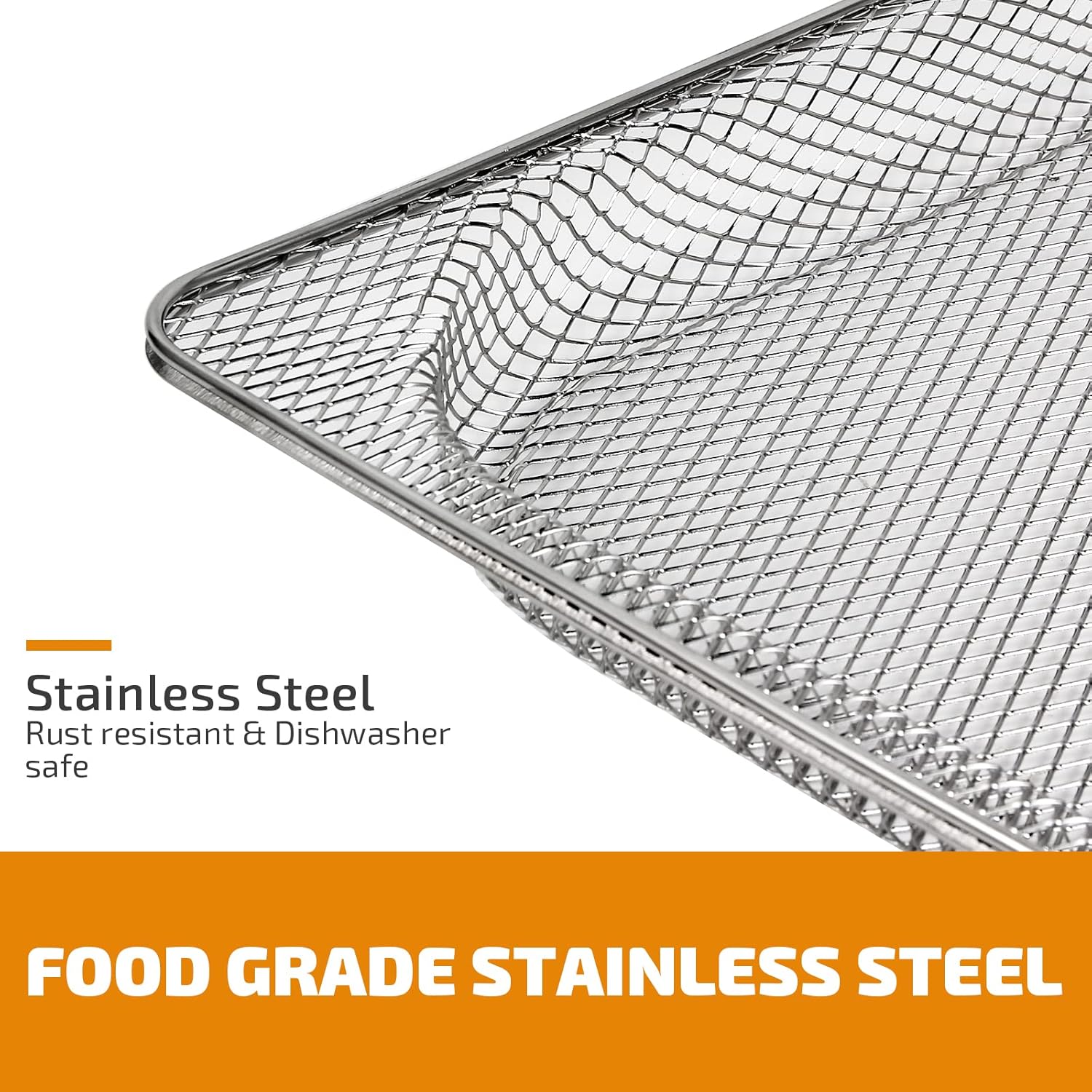 Stainless Steel Replacement Air Fryer Basket for Ninja Foodi SP101 Air Fry Oven - Compatible with SP100, SP101B1, SP101C