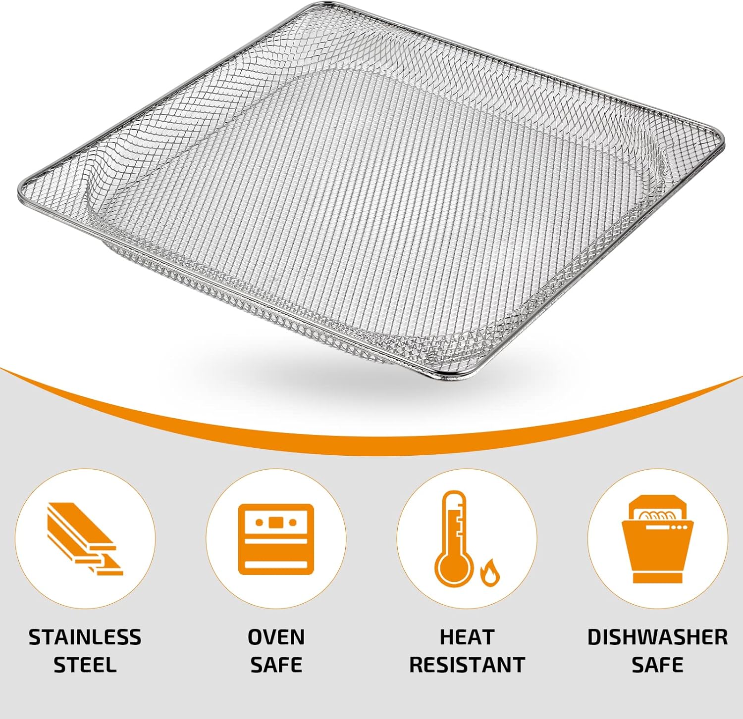 Stainless Steel Replacement Air Fryer Basket for Ninja Foodi SP101 Air Fry Oven - Compatible with SP100, SP101B1, SP101C