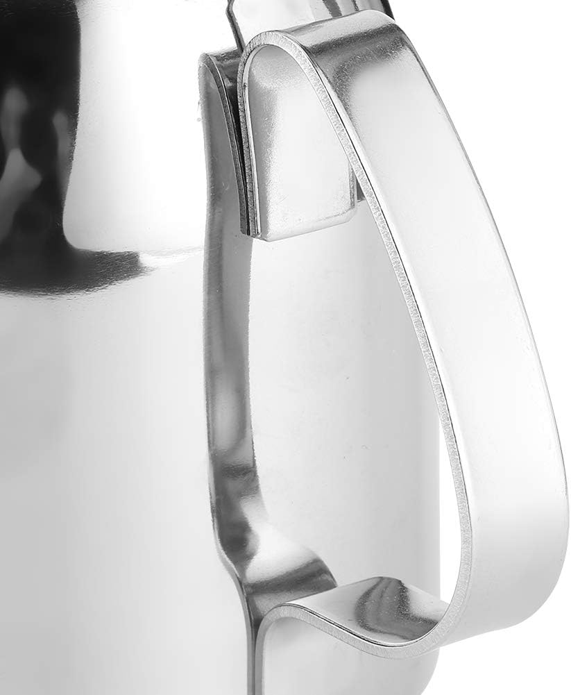 Stainless Steel Round Coffee Teapot Kettle with Short Spout (850ml/32oz) for Home, Restaurant, Hotel - #2