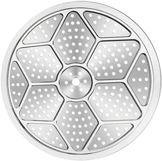 Stainless Steel Round Steamer Tray for Pressure Cookers, Stockpots, Pans - 27.2cm