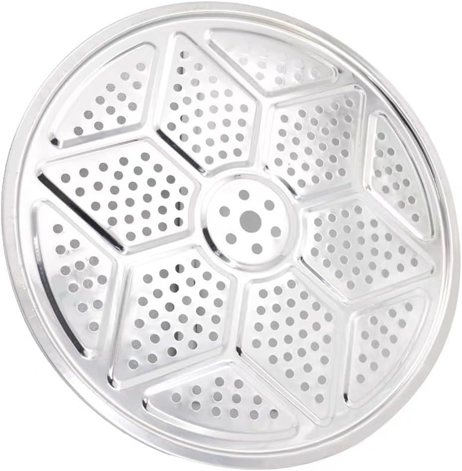 Stainless Steel Round Steamer Tray for Pressure Cookers, Stockpots, Pans - 27.2cm