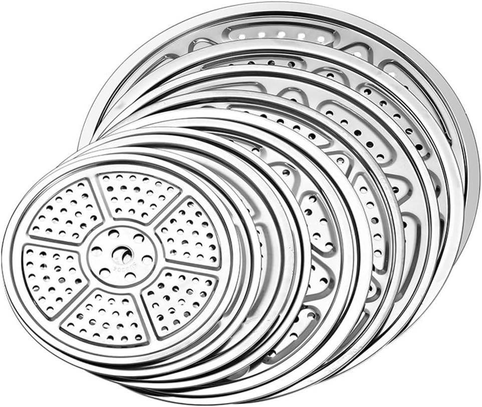 Stainless Steel Round Steamer Tray for Pressure Cookers, Stockpots, Pans - 27.2cm