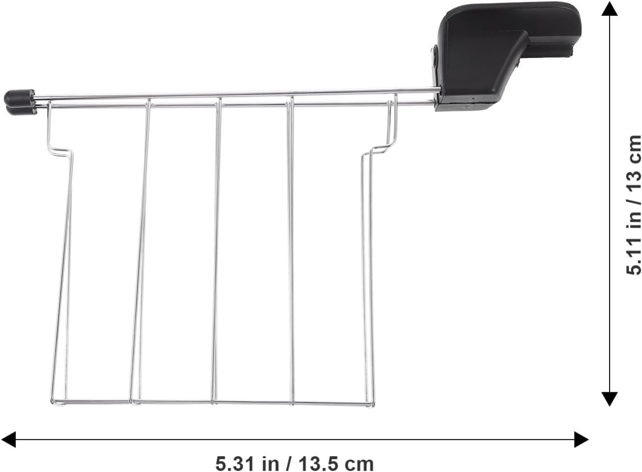 Stainless Steel Sandwich Cage for 2-Slice Toaster, Classic Toaster Sandwich Clip with Warming Rack - ABOOFAN Toaster Accessories