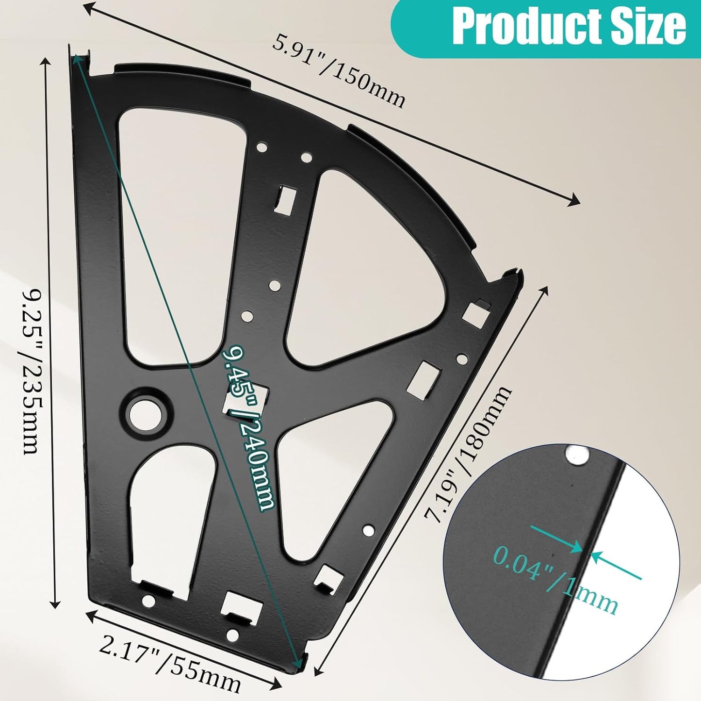 Stainless Steel Shoe Cabinet Hinges - 2 Layers Black Shoes Drawer Cabinet Fittings - Home Accessory - 1 Pair