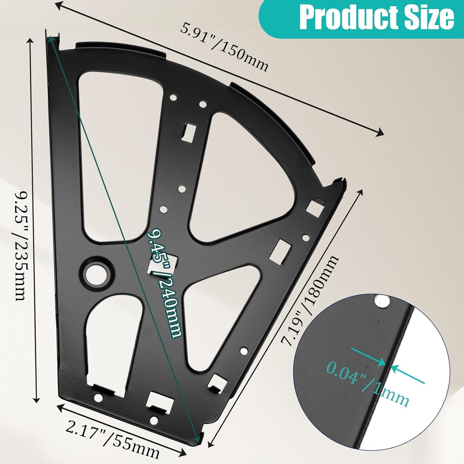 Stainless Steel Shoe Cabinet Hinges - 2 Layers Black Shoes Drawer Cabinet Fittings - Home Accessory - 1 Pair